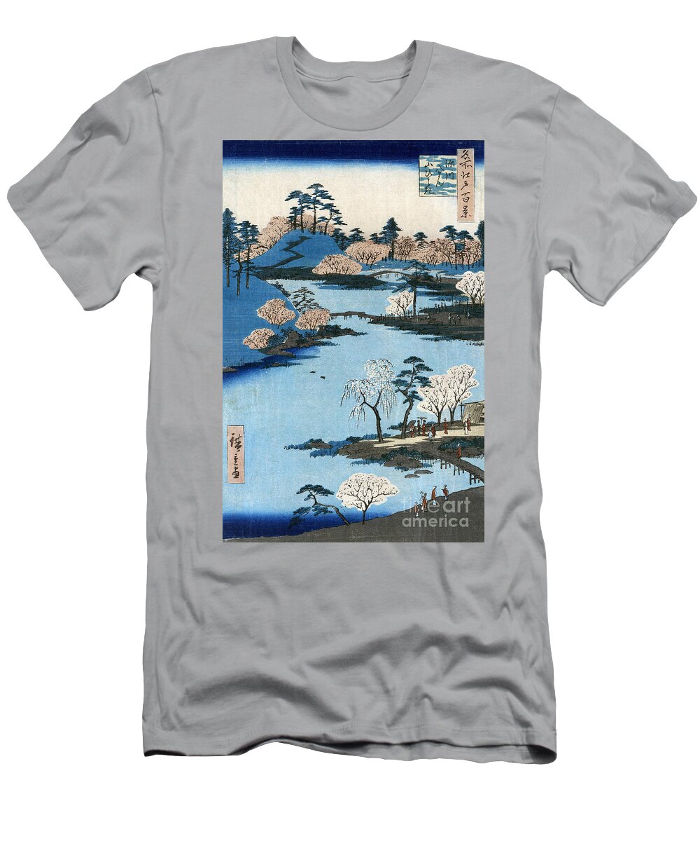 1857 T-Shirt featuring the photograph Japan: Hachiman Shrine, 1857 by Granger