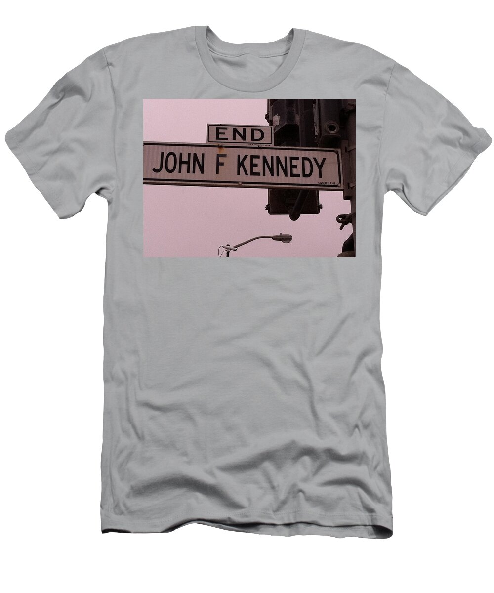 Jfk T-Shirt featuring the photograph JFK Street by Bill Owen