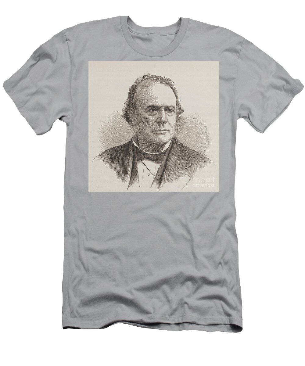 Science T-Shirt featuring the photograph Louis Agassiz, Swiss-american Polymath by Science Source