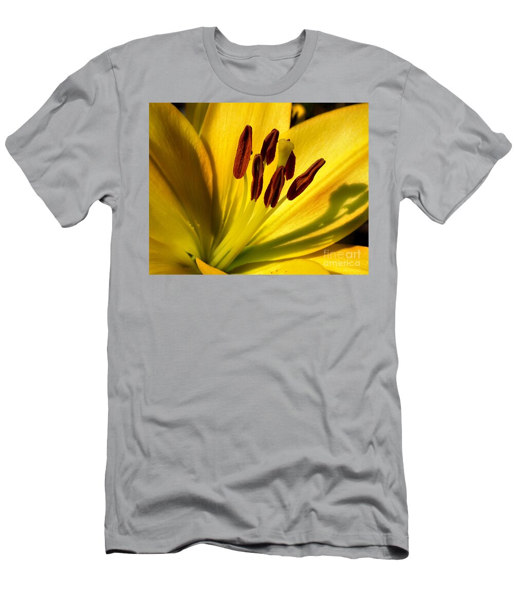 Diane Berry T-Shirt featuring the photograph Morning Yellow by Diane E Berry