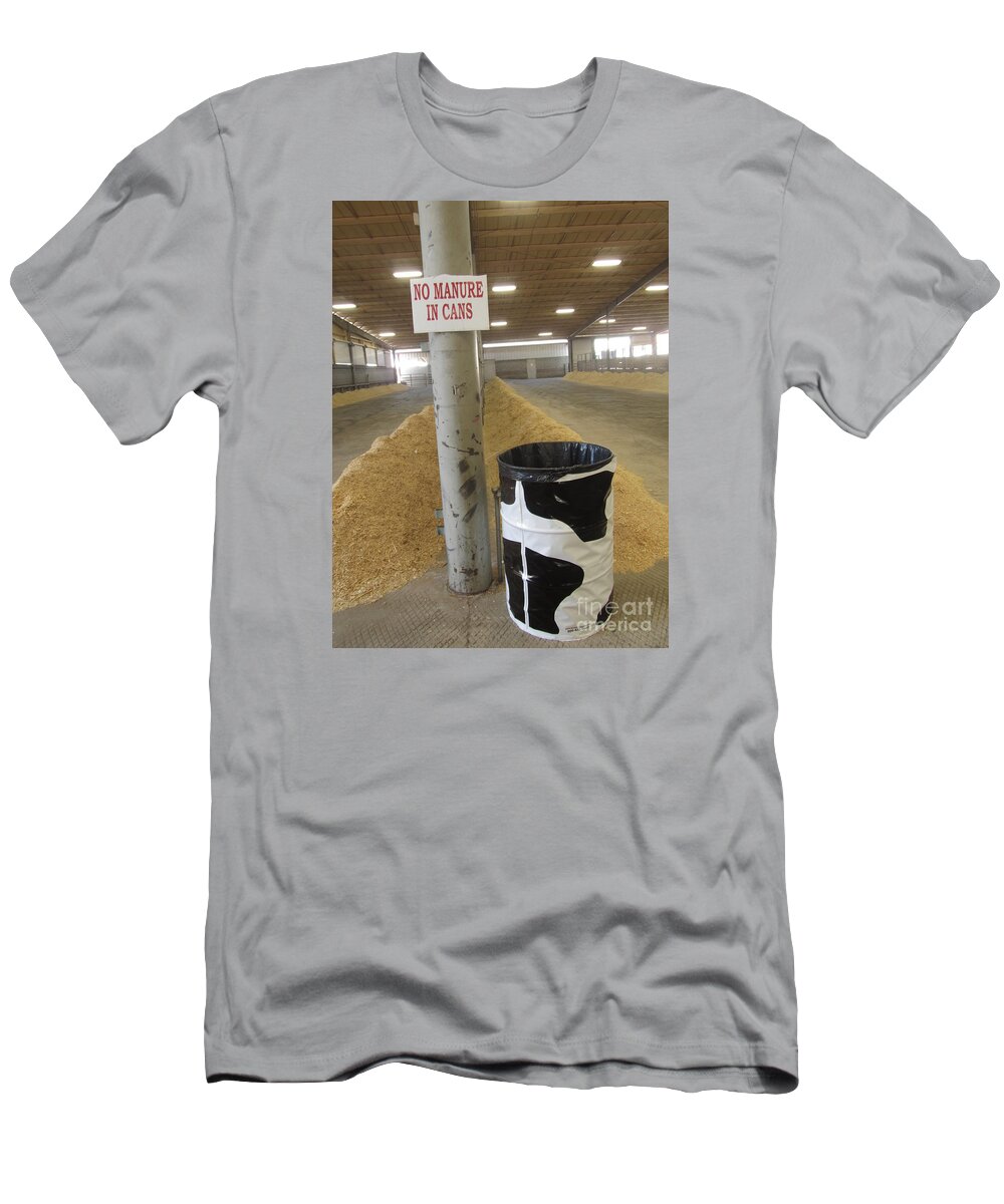 Trash Can T-Shirt featuring the photograph No Mature In Can by Donna Brown