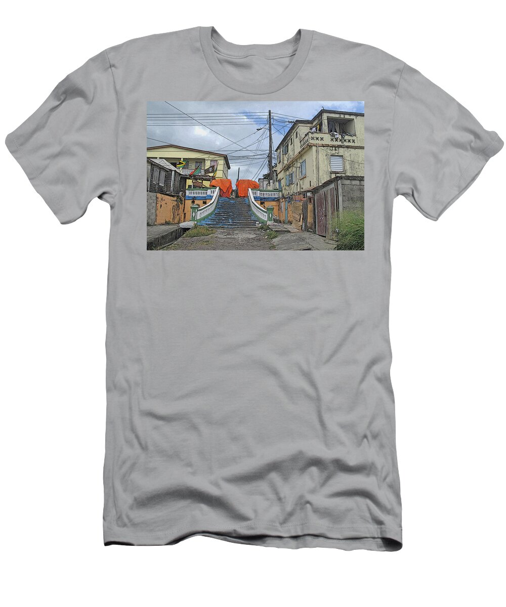 St Kitts T-Shirt featuring the photograph Not The Spanish Steps by Ian MacDonald