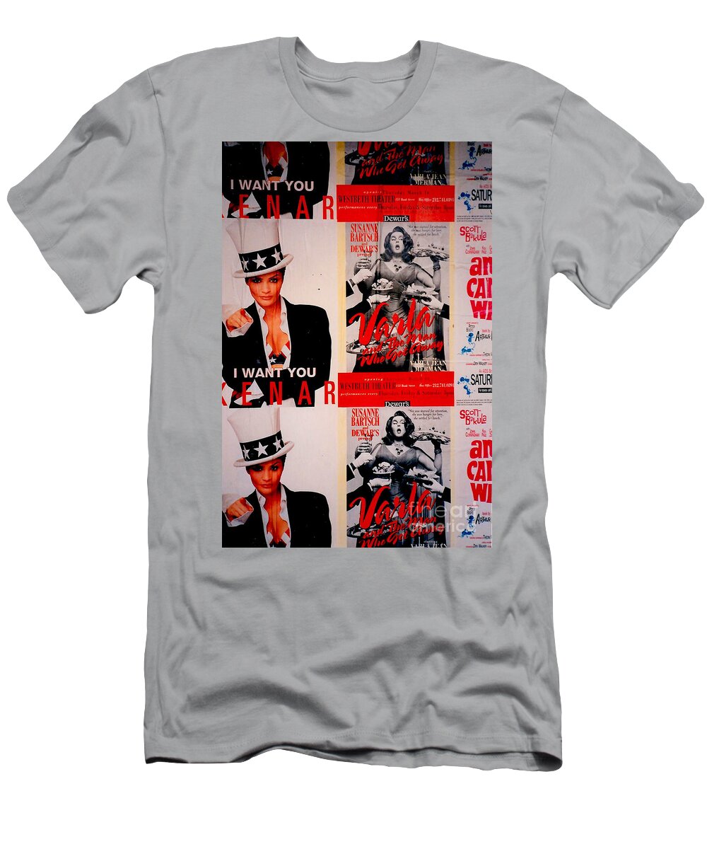 Walls Posters Graffitti T-Shirt featuring the photograph Number 5 by Mark Gilman