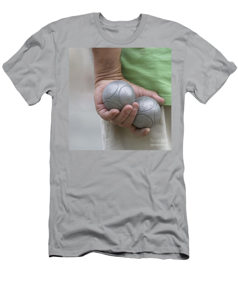 Sport T-Shirt featuring the photograph On the Boules Pitch by Heiko Koehrer-Wagner