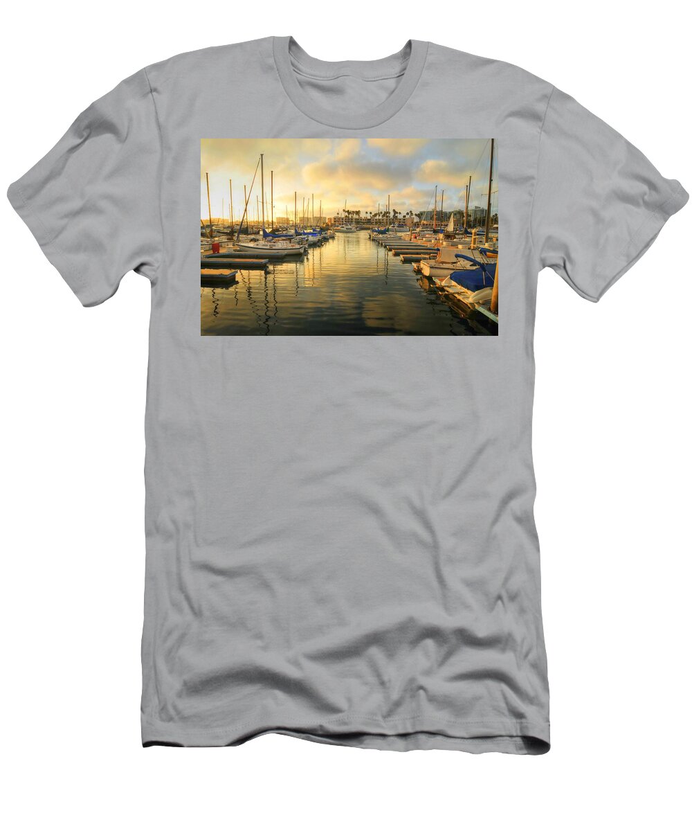 Marina Del Rey T-Shirt featuring the photograph Open Lane by Richard Omura