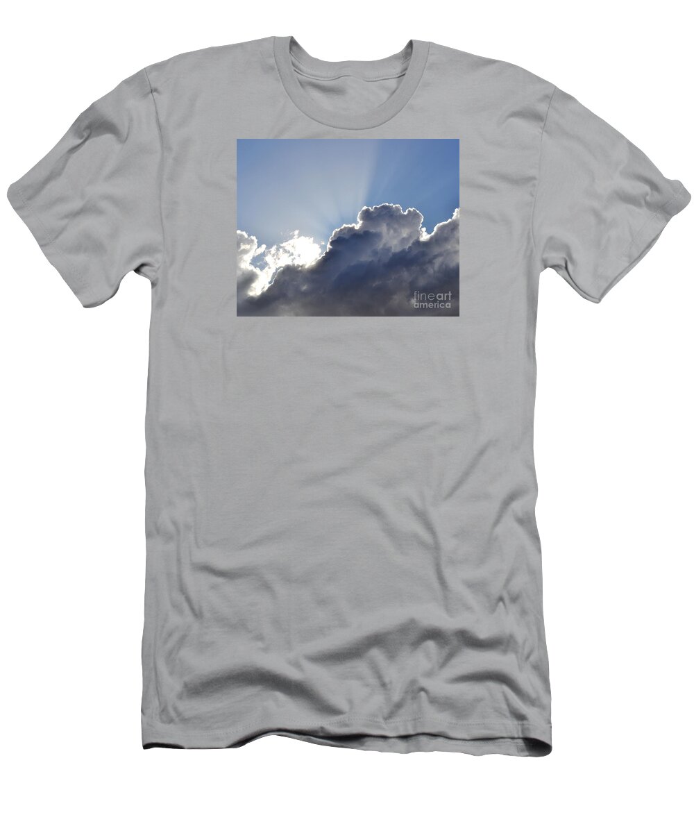 Clouds T-Shirt featuring the photograph Partly cloudy by Rebecca Margraf