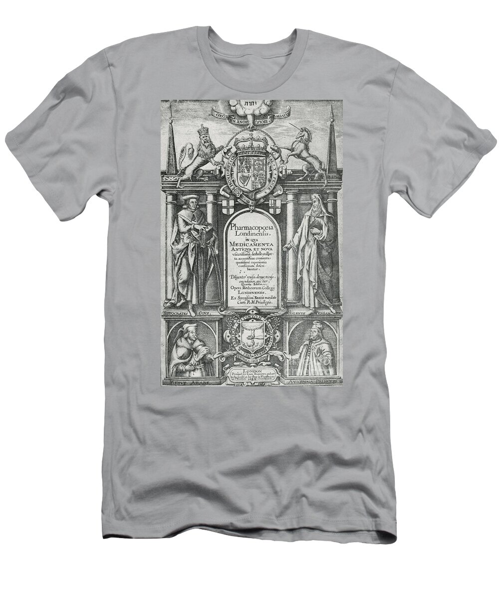 Art T-Shirt featuring the photograph Pharmacopoeia Londinensis, 1632 by Science Source