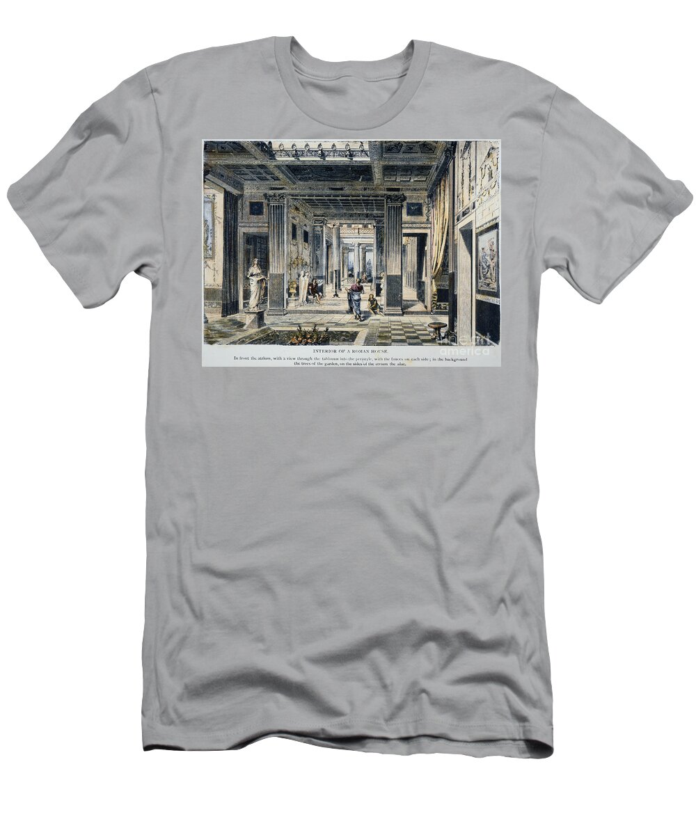 Architecture T-Shirt featuring the photograph Roman House Interior by Granger