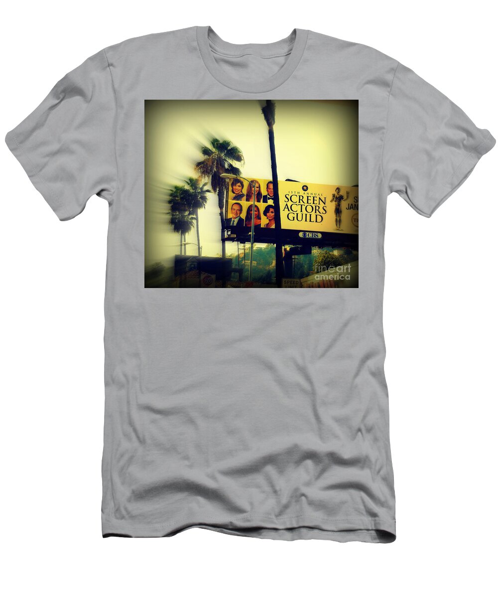 Hollywood T-Shirt featuring the photograph Screen Actors Guild in LA by Susanne Van Hulst