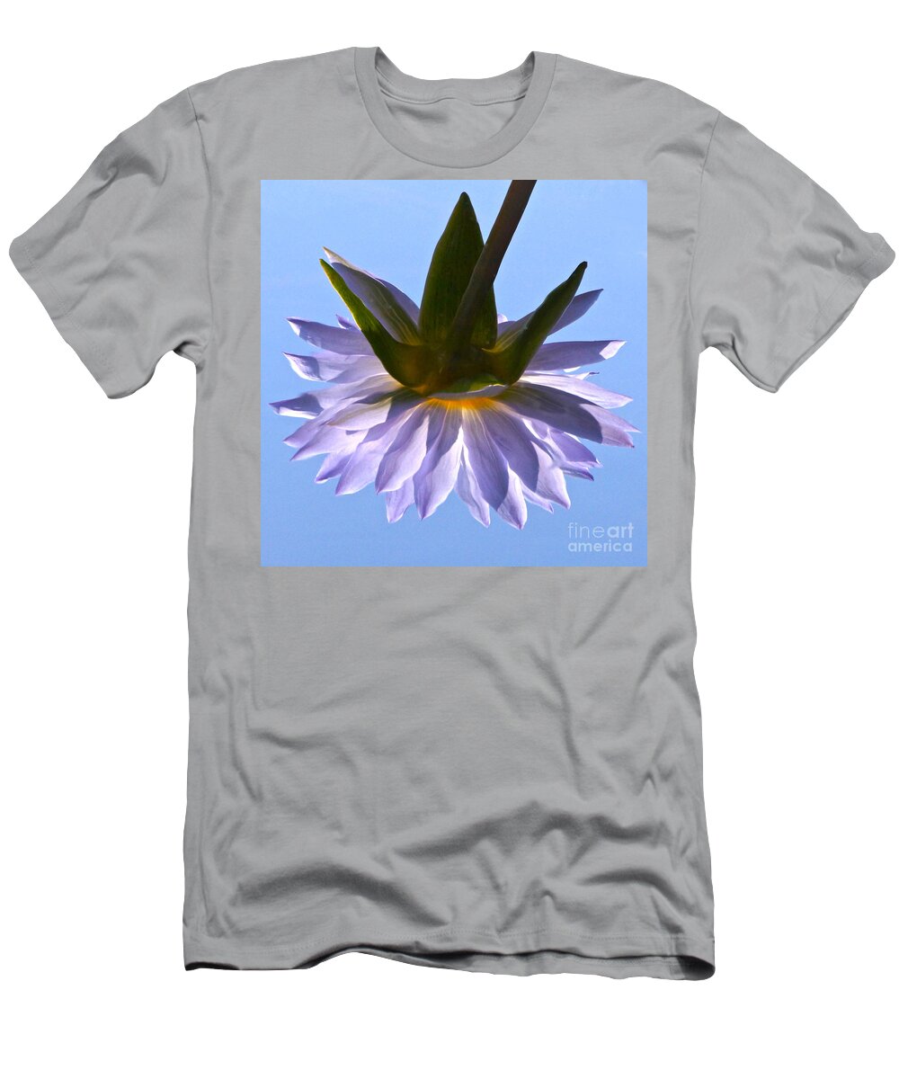 Tropical Waterlily T-Shirt featuring the photograph Simple Reflection by Byron Varvarigos