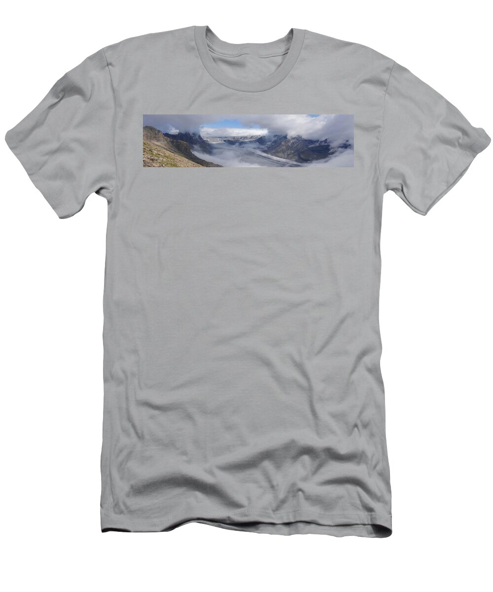 Landscape T-Shirt featuring the photograph Skaftafell Panorama by Rudi Prott