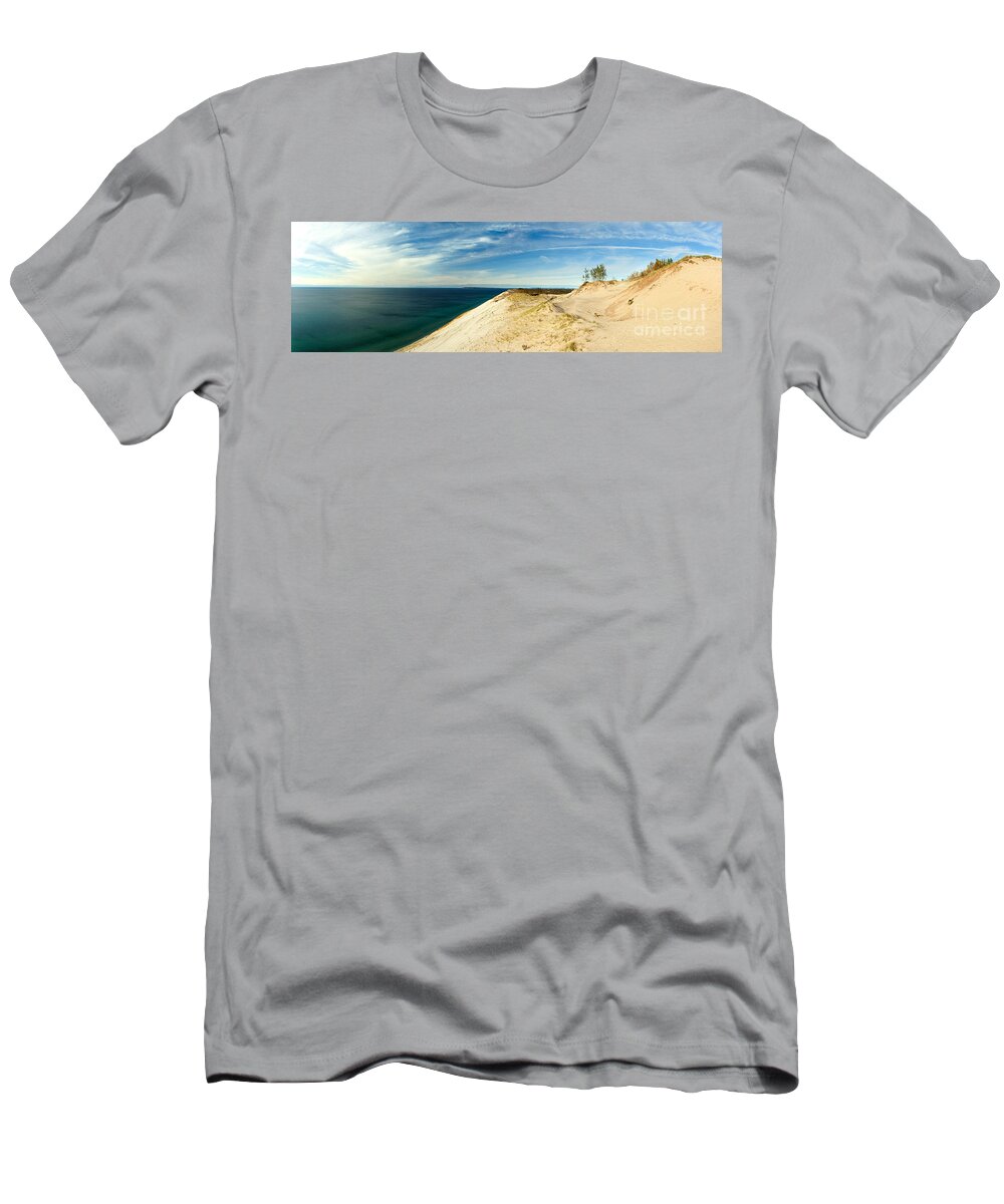 Lake T-Shirt featuring the photograph Sleeping Bear Dunes by Larry Carr