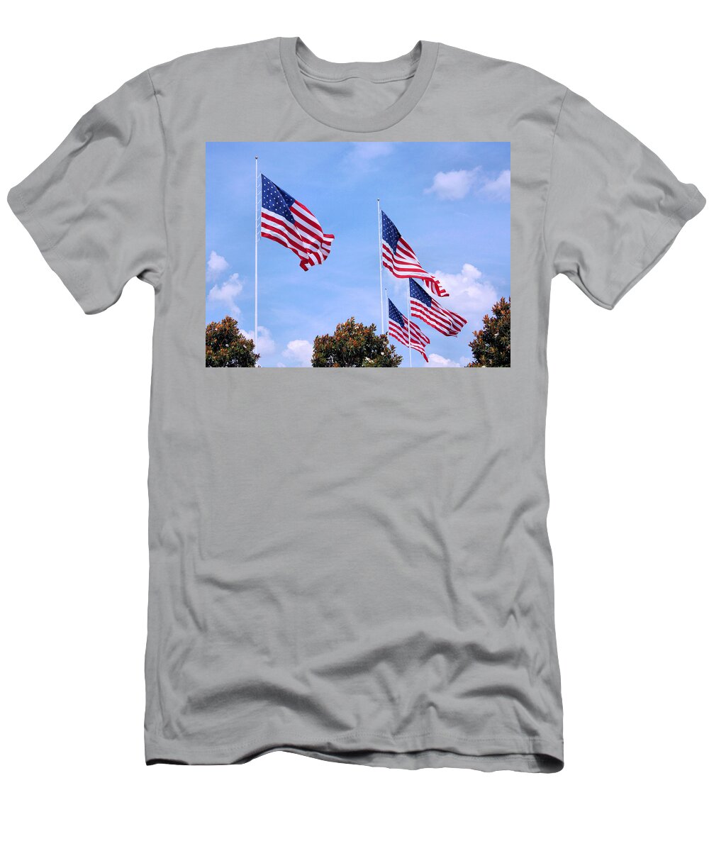 American Flag T-Shirt featuring the photograph Southern Skies by Kristin Elmquist