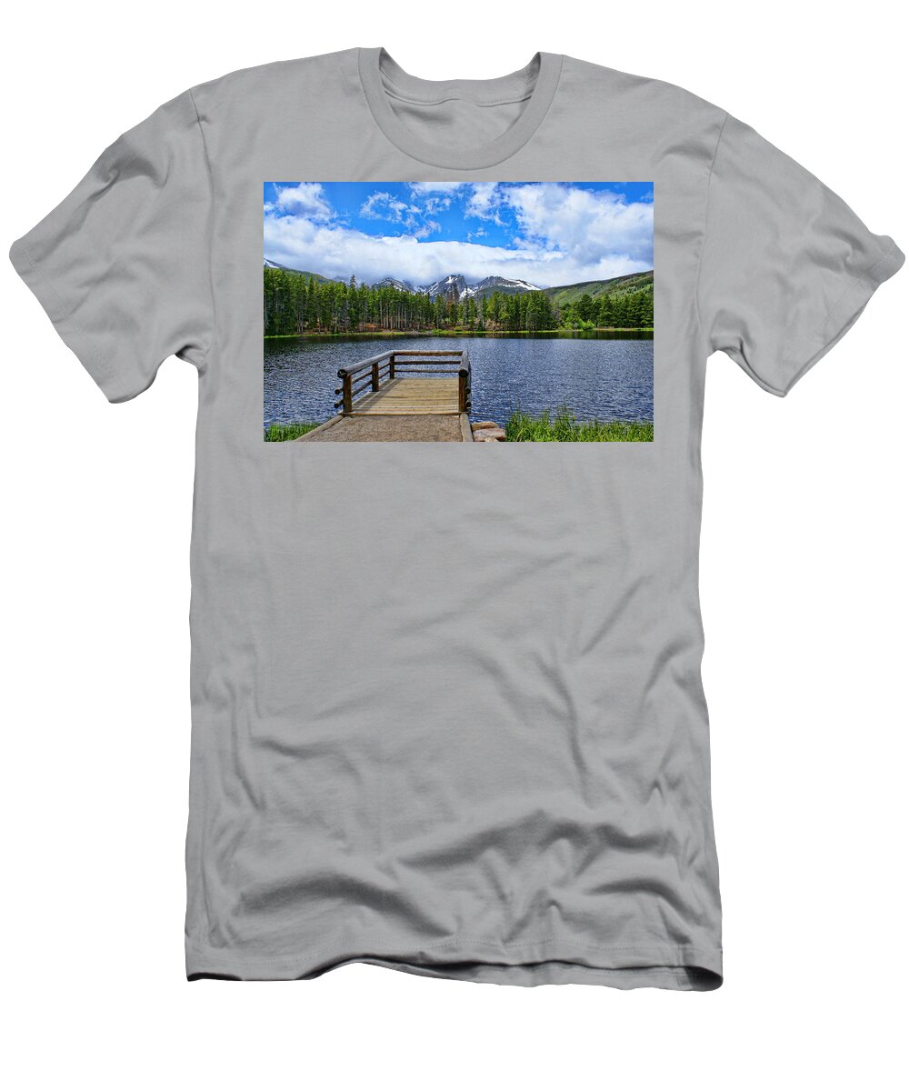 Sprague Lake T-Shirt featuring the photograph Sprague Lake by Alan Hutchins