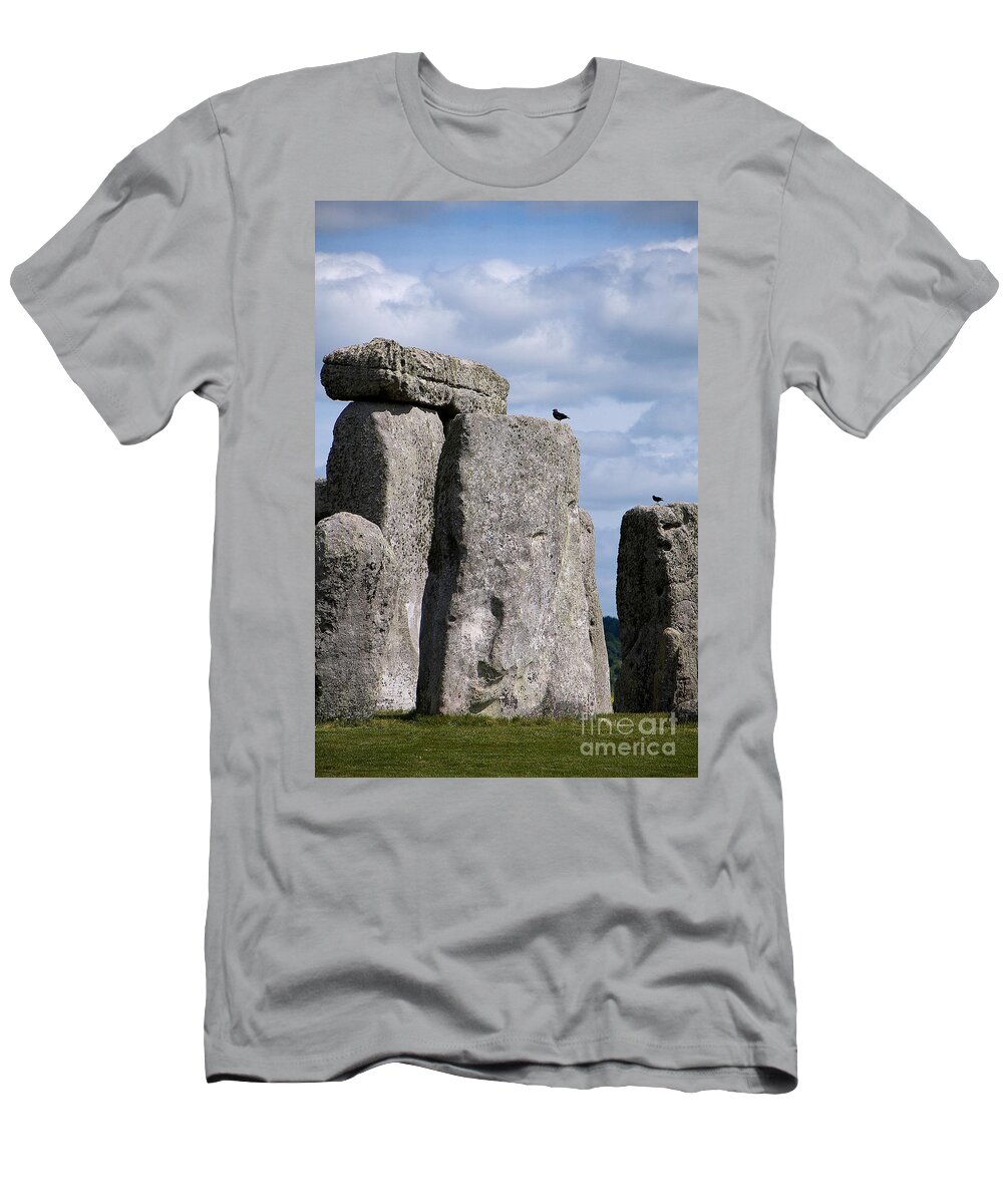 Stonehenge T-Shirt featuring the photograph Stonehenge in England by Mike Nellums