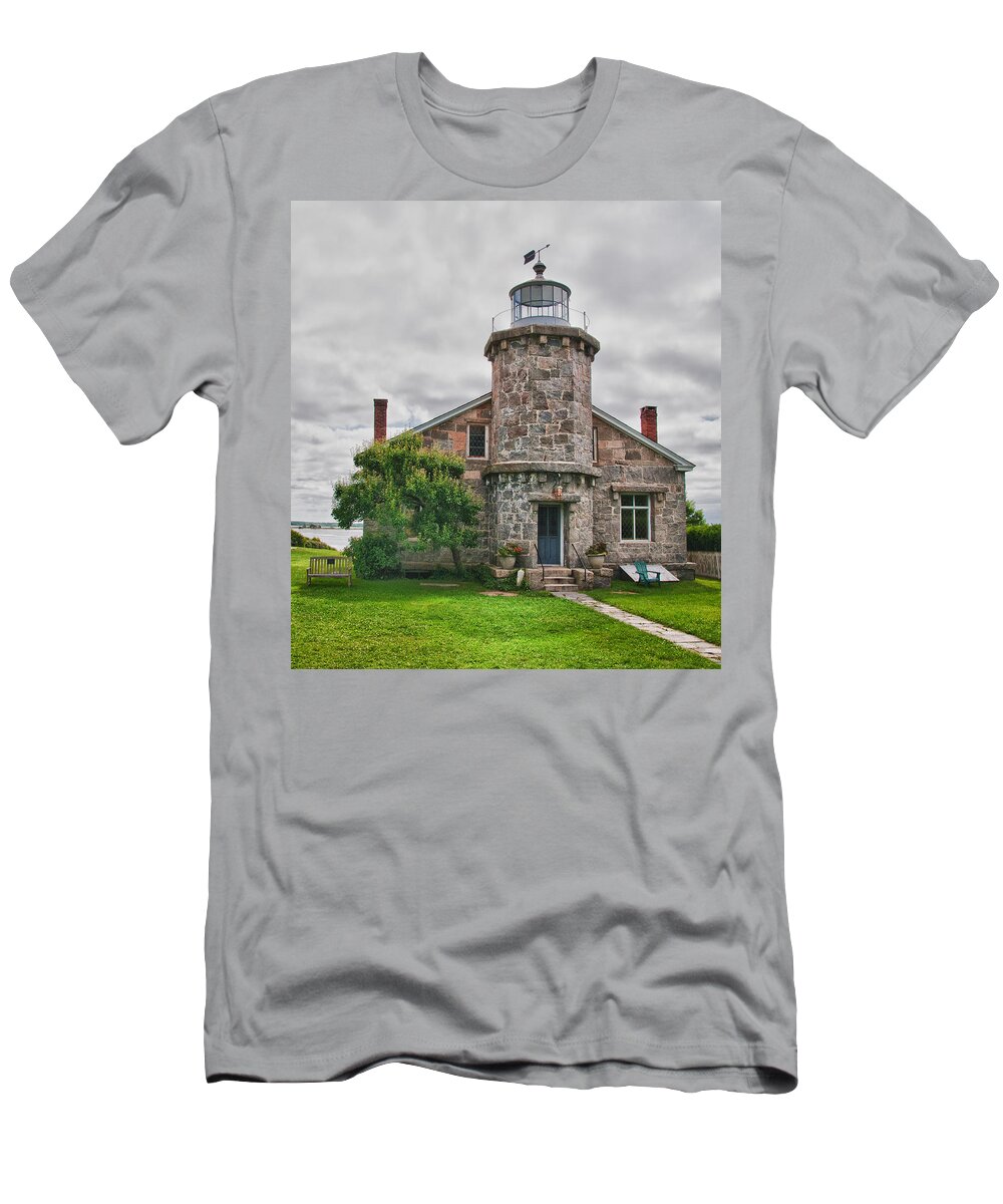 Buildings T-Shirt featuring the photograph Stonington Lighthouse Museum by Guy Whiteley