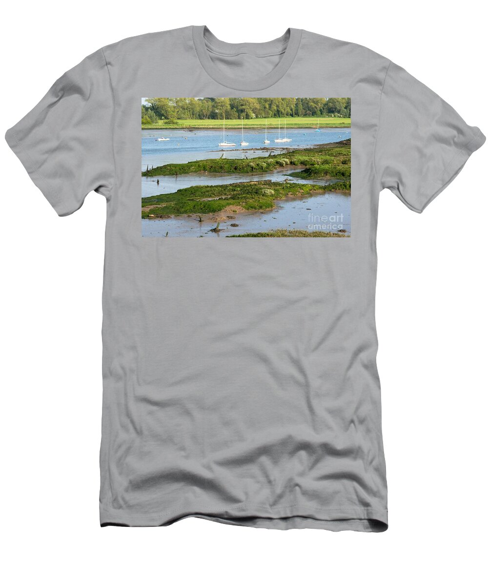 Scenic T-Shirt featuring the photograph Suffolk Mud flats by Andrew Michael
