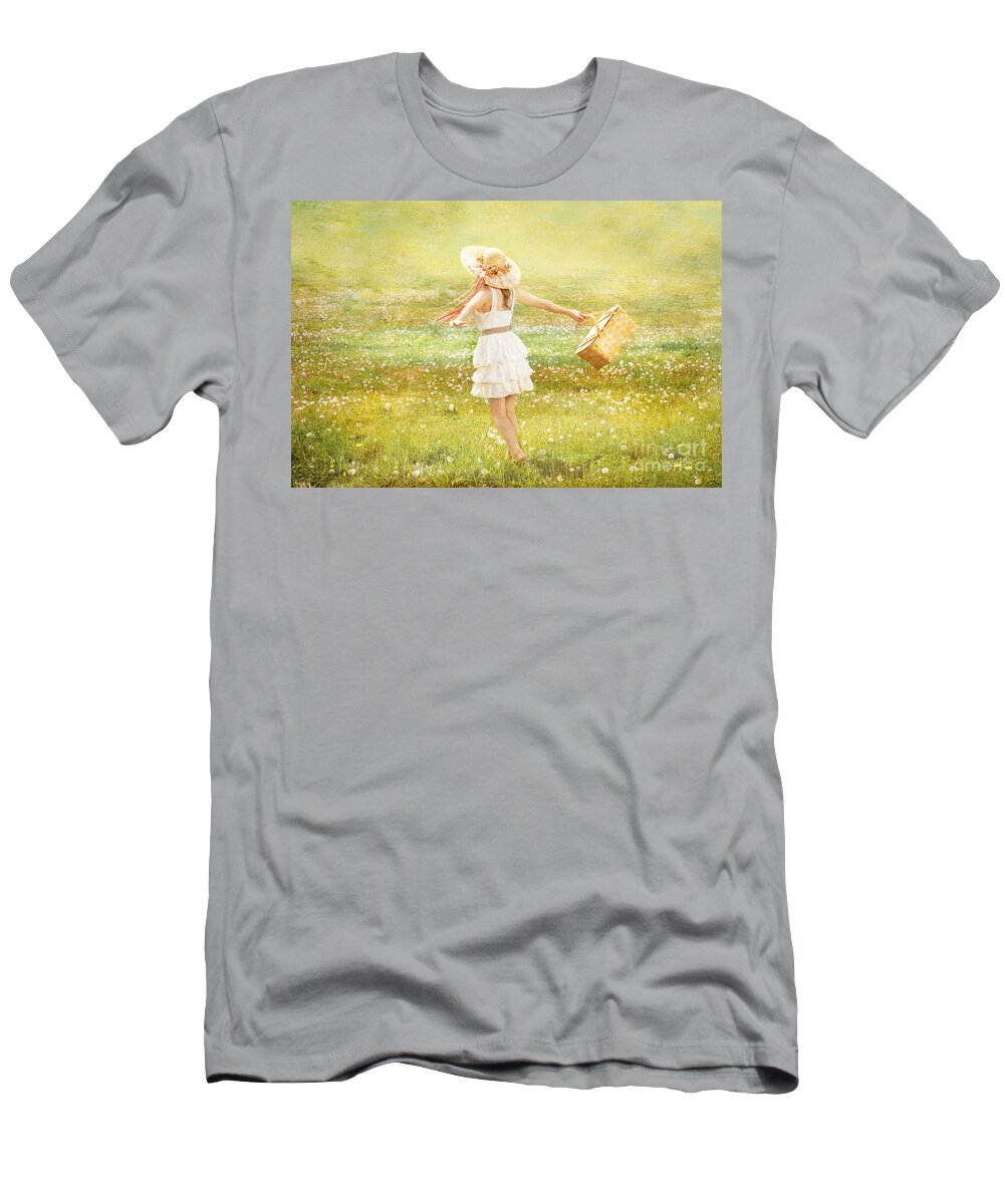 Summer T-Shirt featuring the photograph Summer Picnic by Cindy Singleton
