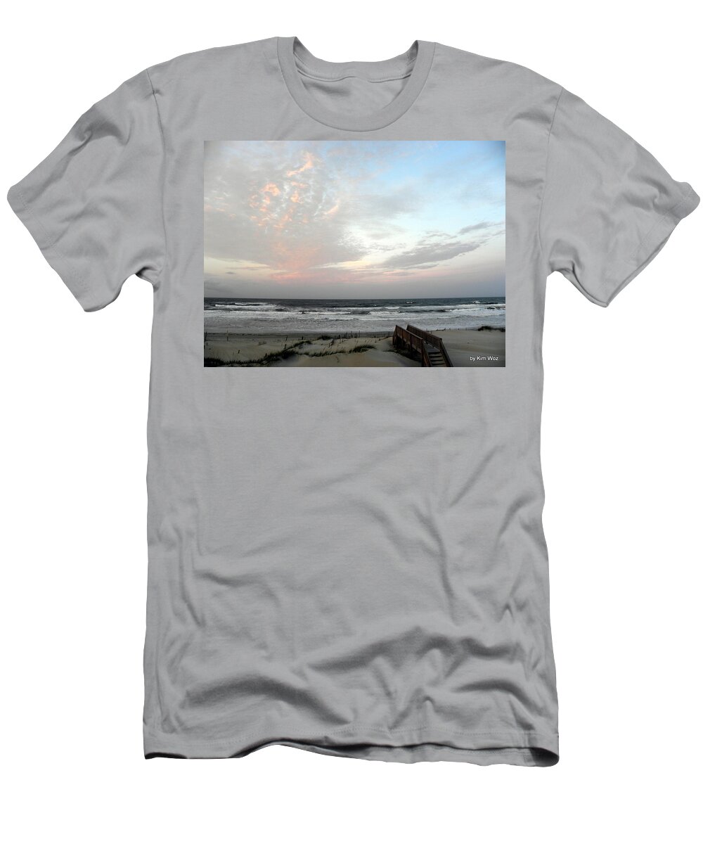 Sunset T-Shirt featuring the photograph Sunset from behind by Kim Galluzzo Wozniak