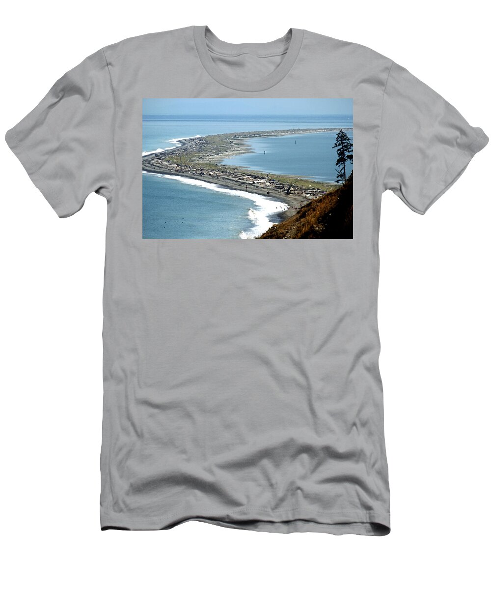 Dungeness Spit T-Shirt featuring the photograph The Dungeness Spit - Sequim Washington by Marie Jamieson