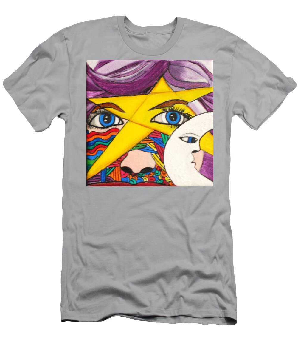 Mother T-Shirt featuring the painting The Mother by Kim Rahal 