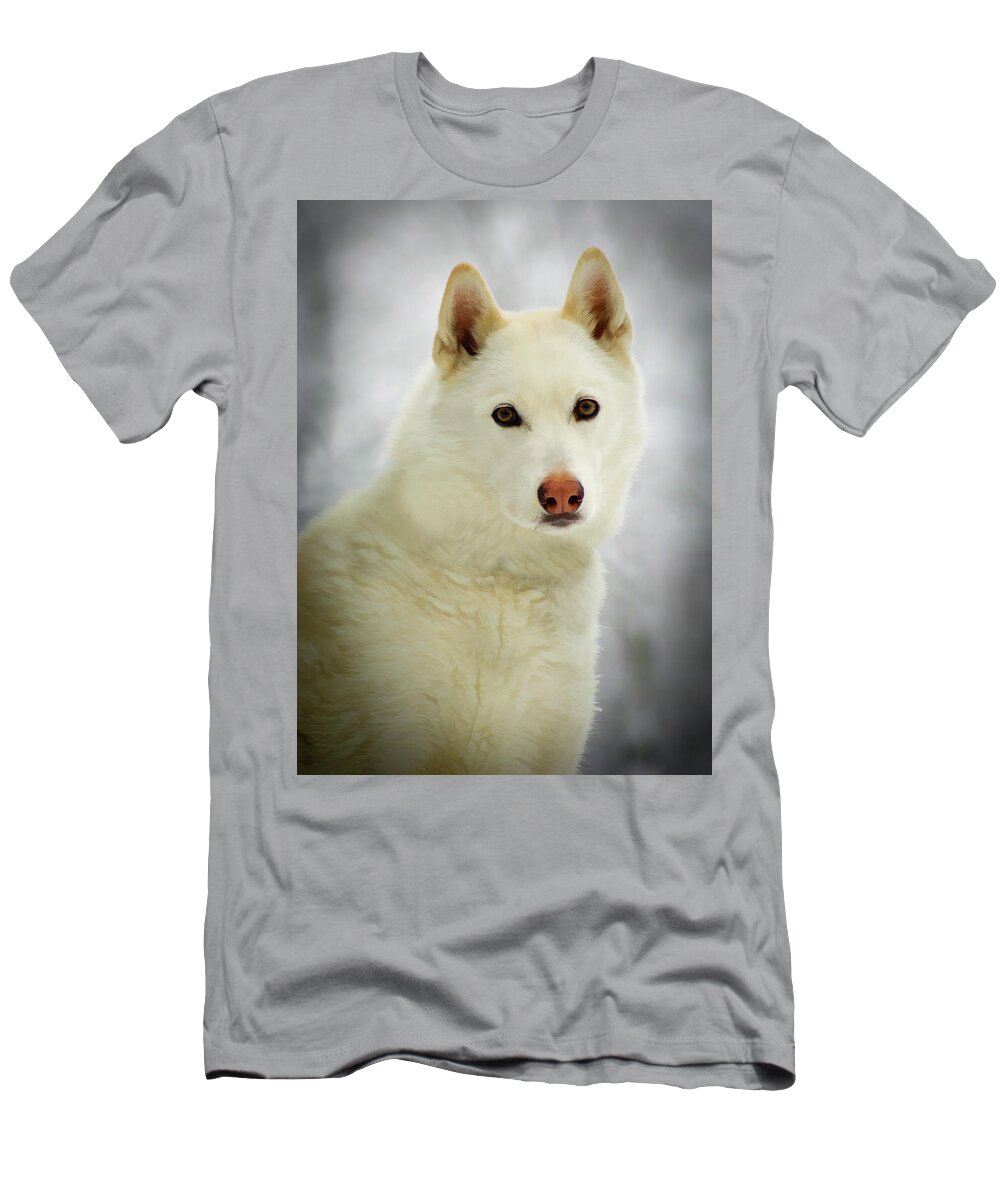 Husky T-Shirt featuring the photograph The Stare by Joye Ardyn Durham