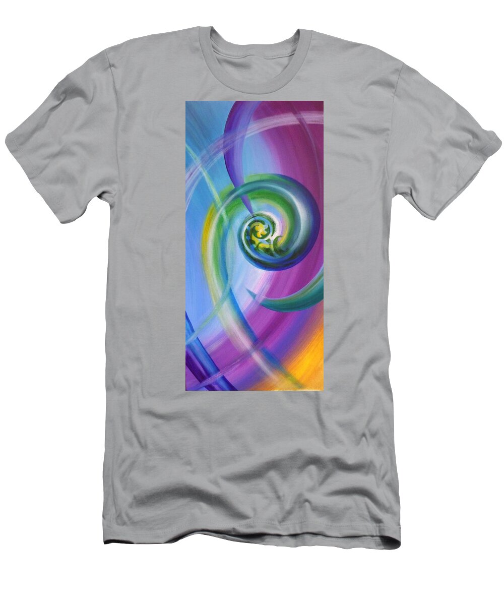Reina Cottier T-Shirt featuring the painting Thrive by Reina Cottier