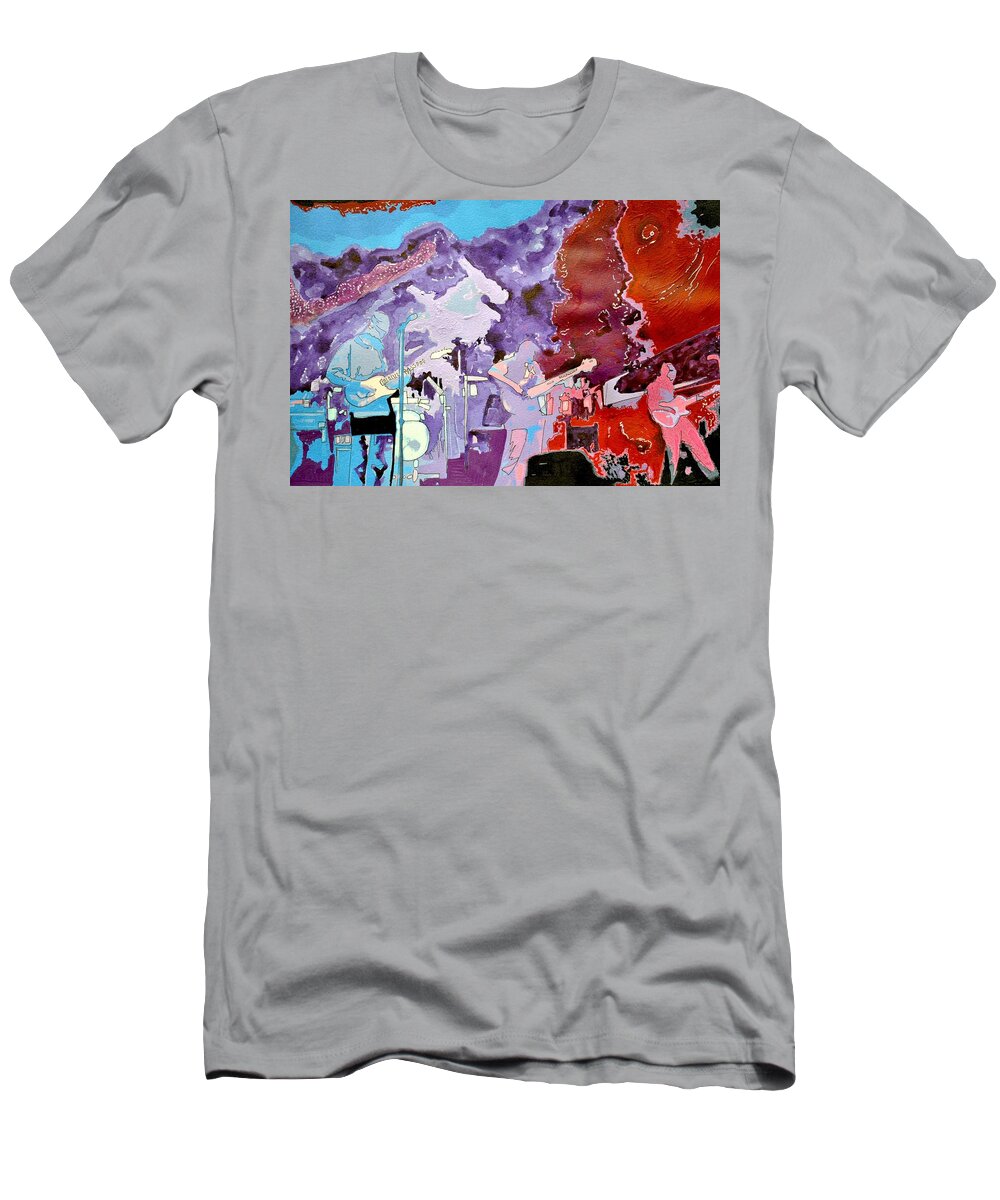 Music T-Shirt featuring the painting Umphreys Trip by Patricia Arroyo