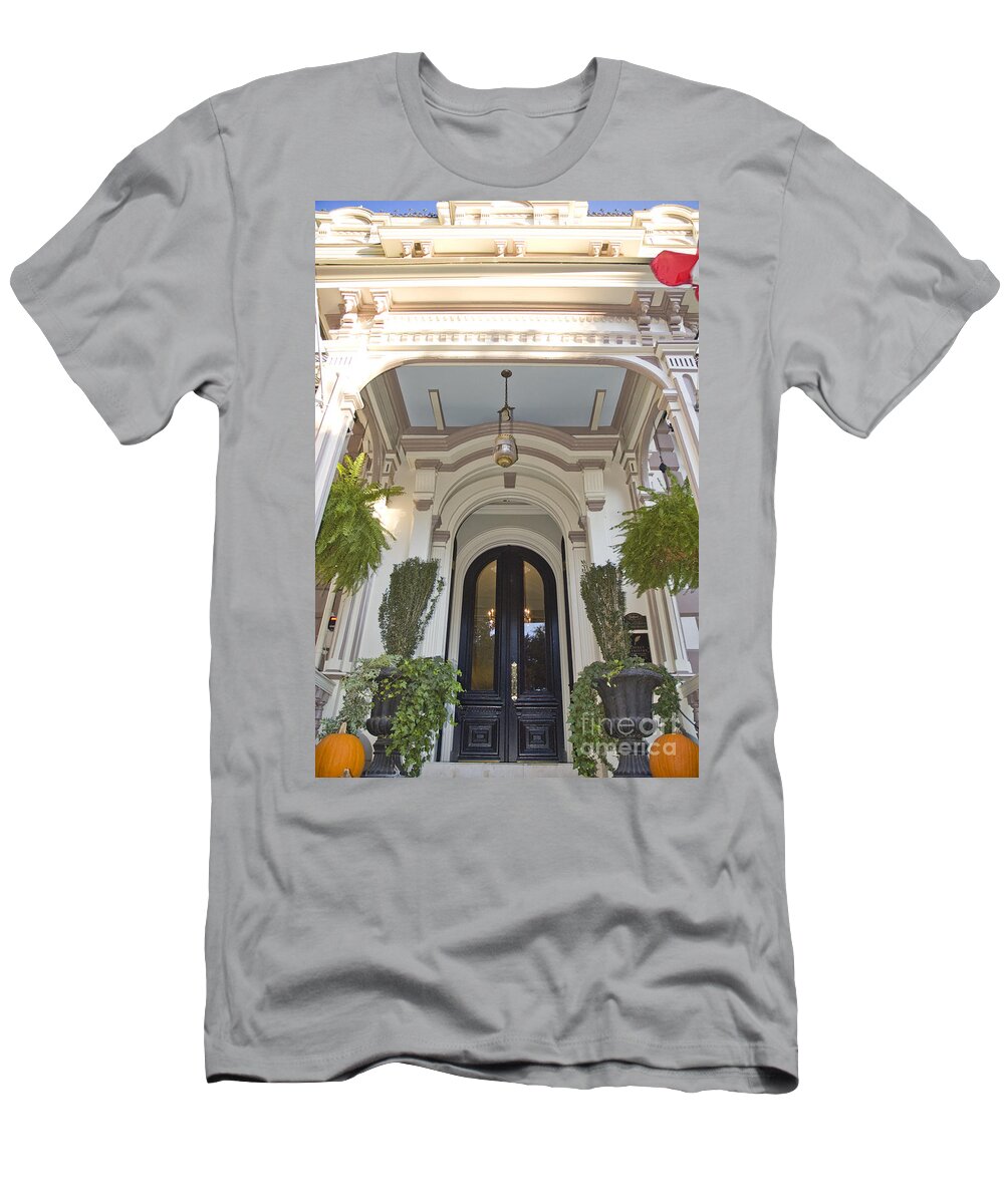 Savannah Ga T-Shirt featuring the photograph Victorian Doorway by Tim Mulina