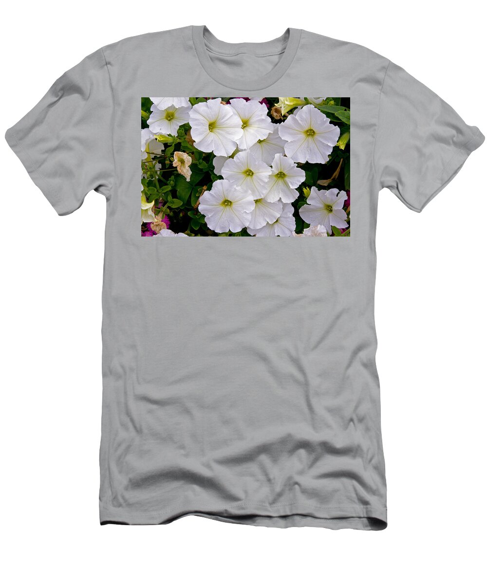 Flowers T-Shirt featuring the photograph White Flowers by David Freuthal
