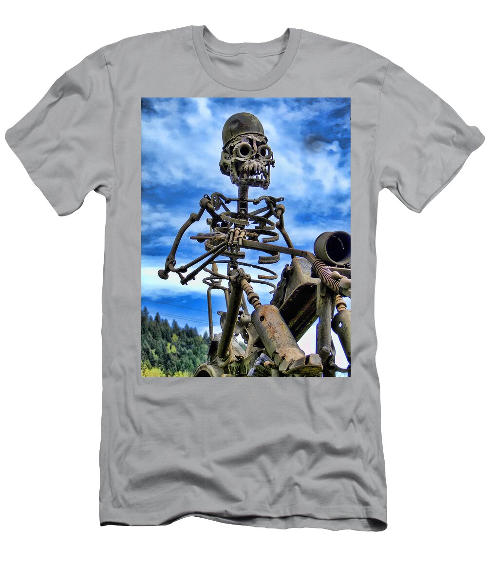 Iron T-Shirt featuring the photograph Wild Rider by Ron Roberts