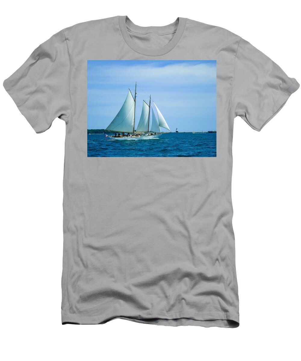 Sailing T-Shirt featuring the photograph Wind in the Sails by Al Griffin