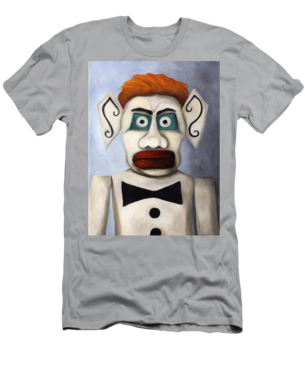 Zozobra T-Shirt featuring the painting Zozobra of Santa Fe by Leah Saulnier The Painting Maniac