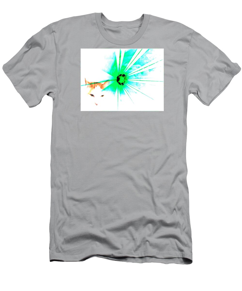  From Journey Through The Burning T-Shirt featuring the photograph Cats Secret by The Lovelock experience