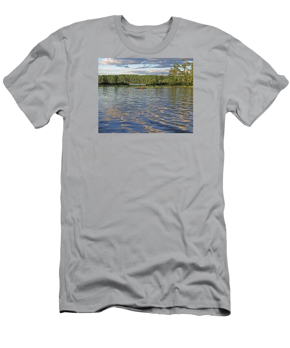 Water T-Shirt featuring the digital art A Pristine Land #1 by Lynda Lehmann