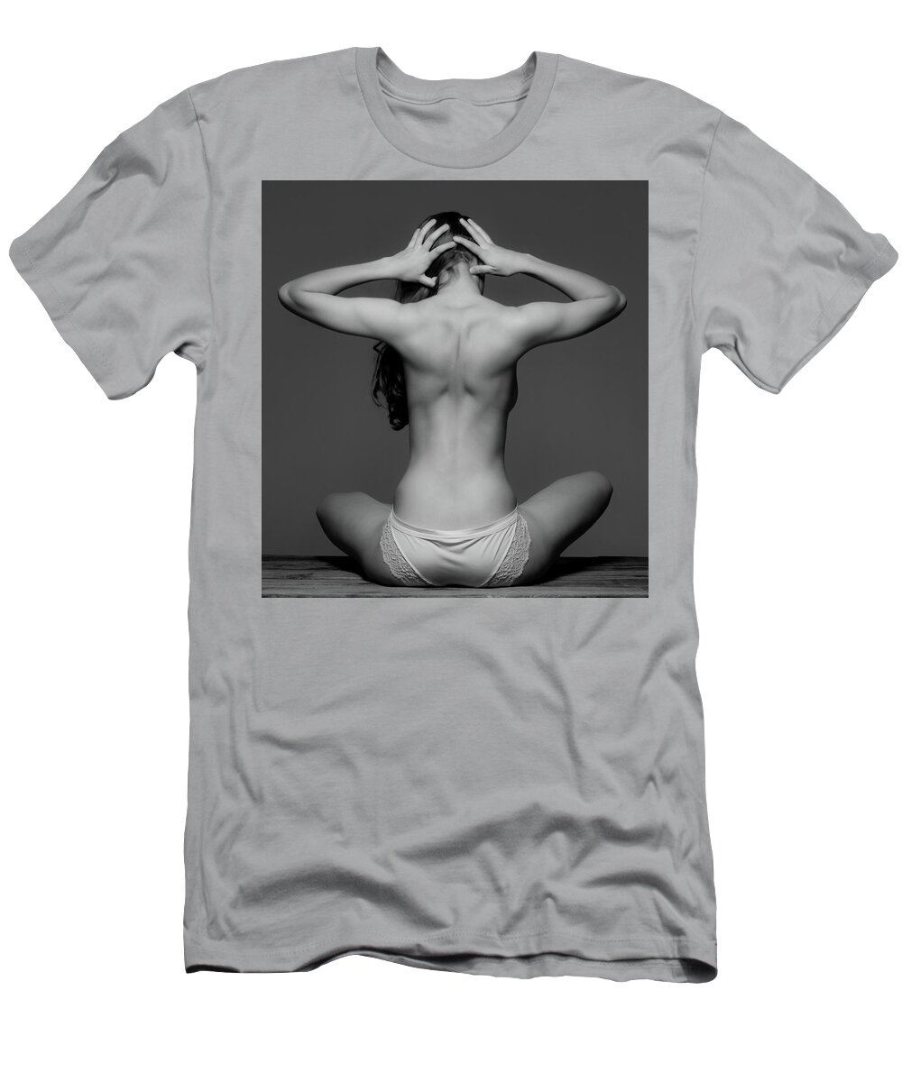  Boudoir T-Shirt featuring the photograph Back Muscles #1 by La Bella Vita Boudoir