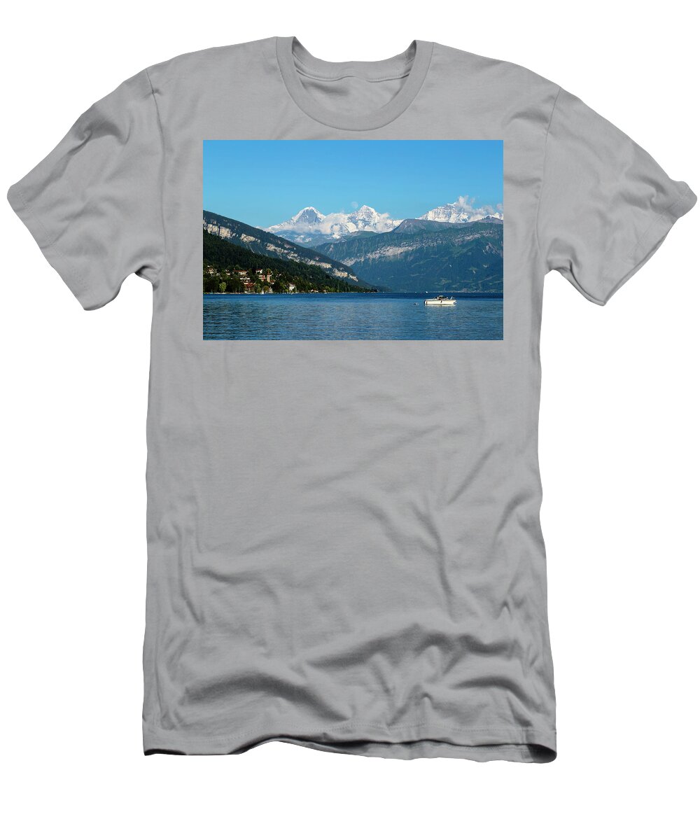  Eiger T-Shirt featuring the photograph Bernese Oberland by Andy Myatt