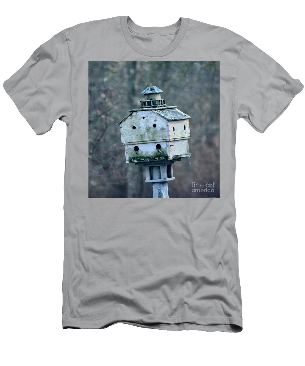 Birdhouse T-Shirt featuring the photograph Bird Hotel by Dianne Morgado