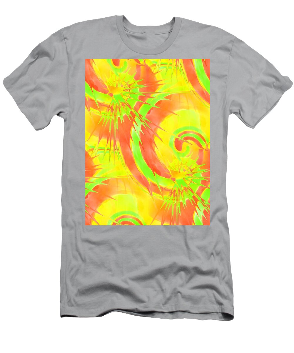 Abstract T-Shirt featuring the painting Citrus #1 by Chris Butler