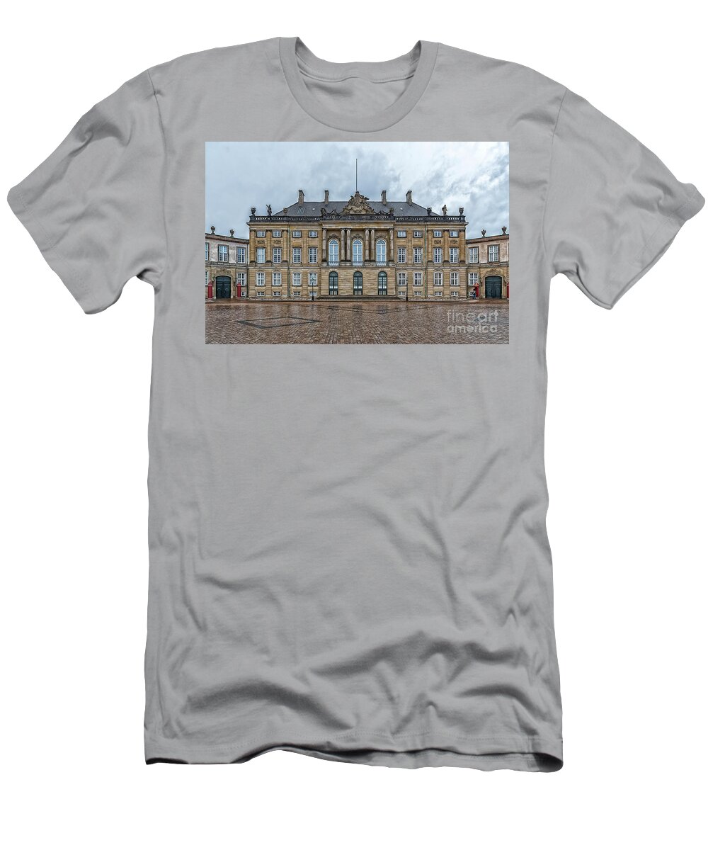Copenhagen T-Shirt featuring the photograph Copenhagen Amalienborg Palace #1 by Antony McAulay