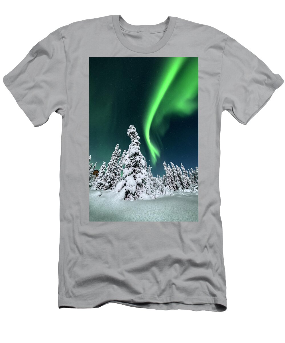 Alaska T-Shirt featuring the photograph Cosmic Light #1 by Robert Fawcett