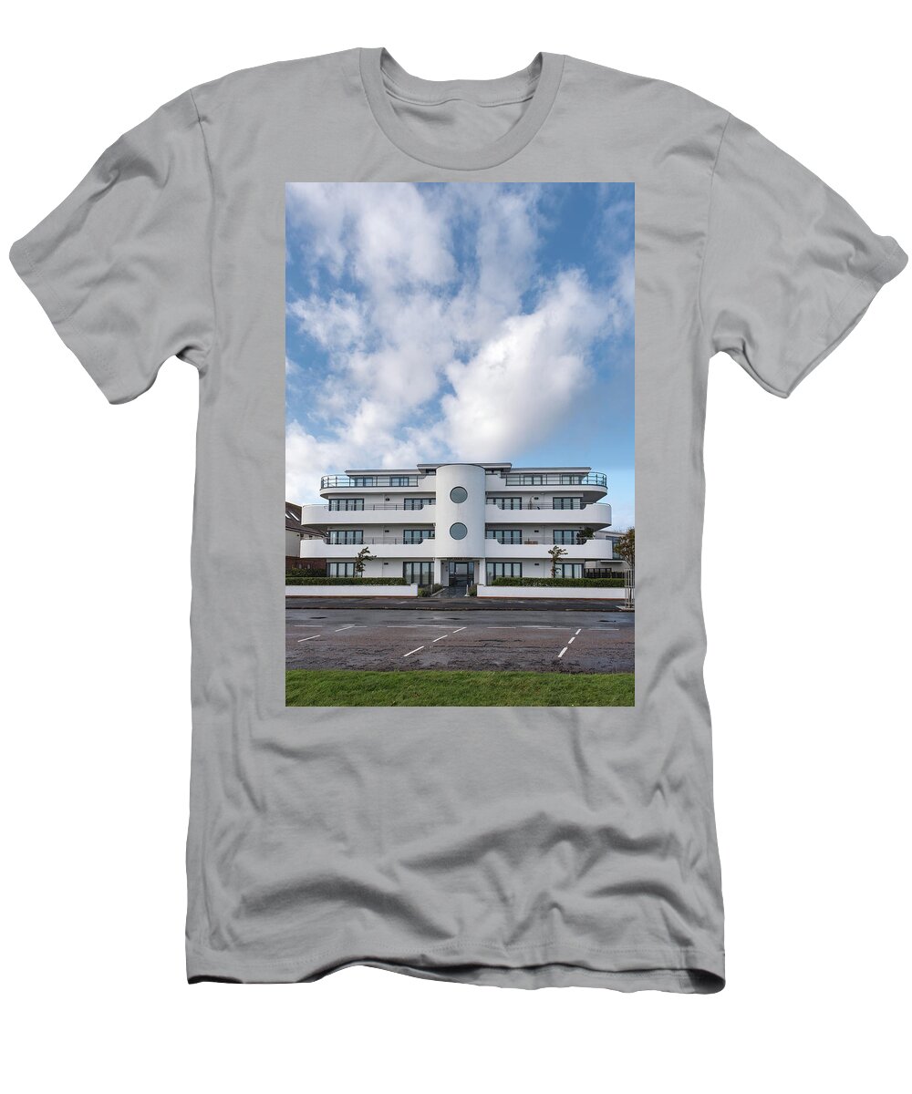 Esplanade Court T-Shirt featuring the photograph Esplanade Court, Frinton-on-Sea #1 by Gary Eason