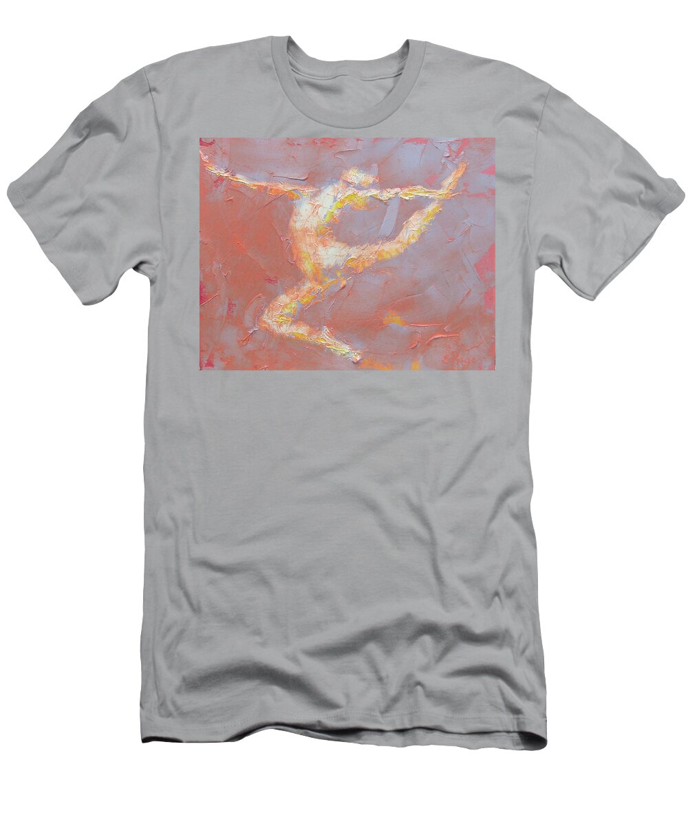 Dance T-Shirt featuring the painting Flight Of Fancy #1 by Emily Page