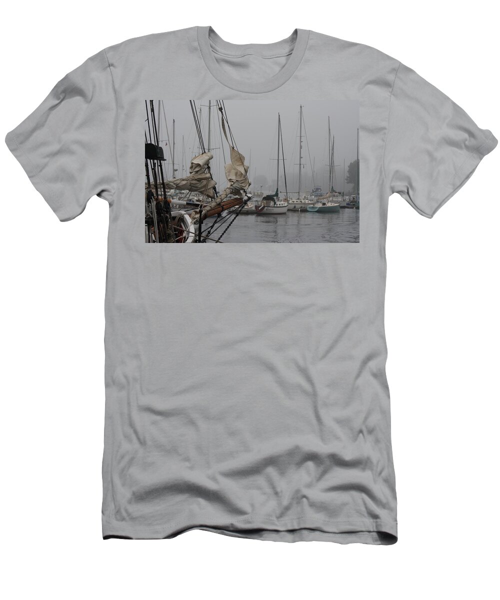 Seascape T-Shirt featuring the photograph Fogged In #1 by Doug Mills