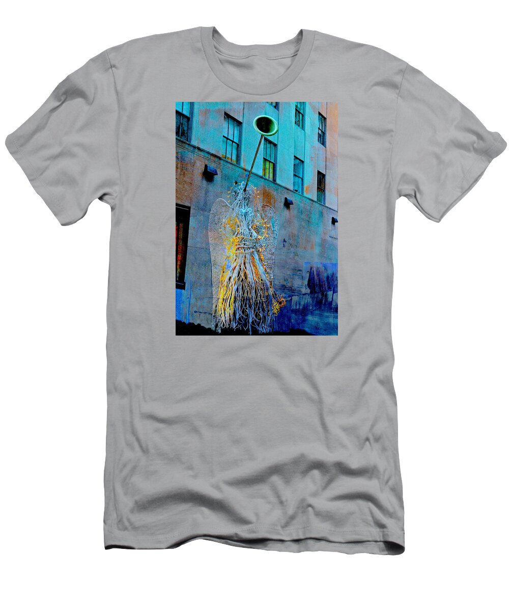 Urban Landscape T-Shirt featuring the photograph Hark #1 by Diana Angstadt