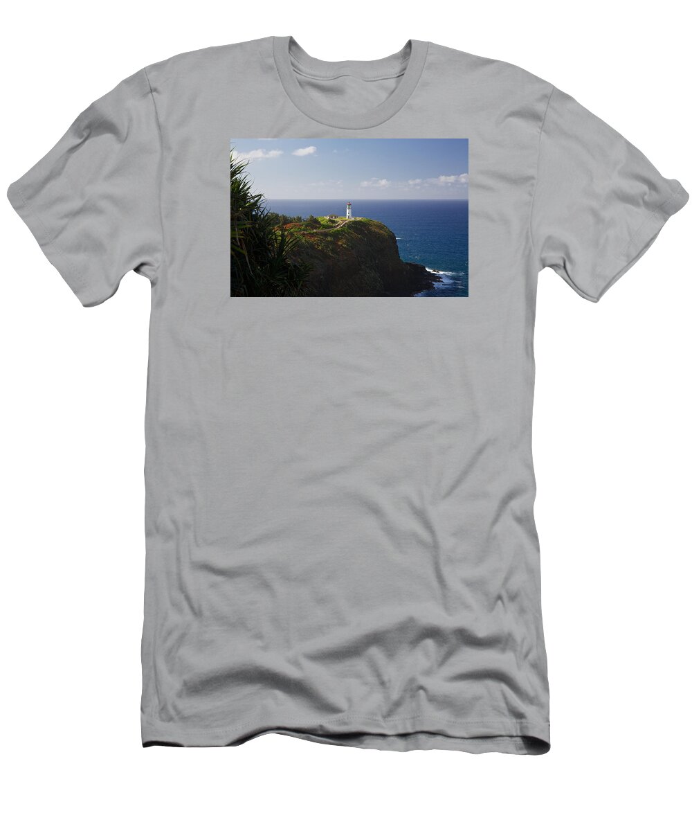 Lighthouse T-Shirt featuring the photograph Kauai Lighthouse #1 by Steven Lapkin