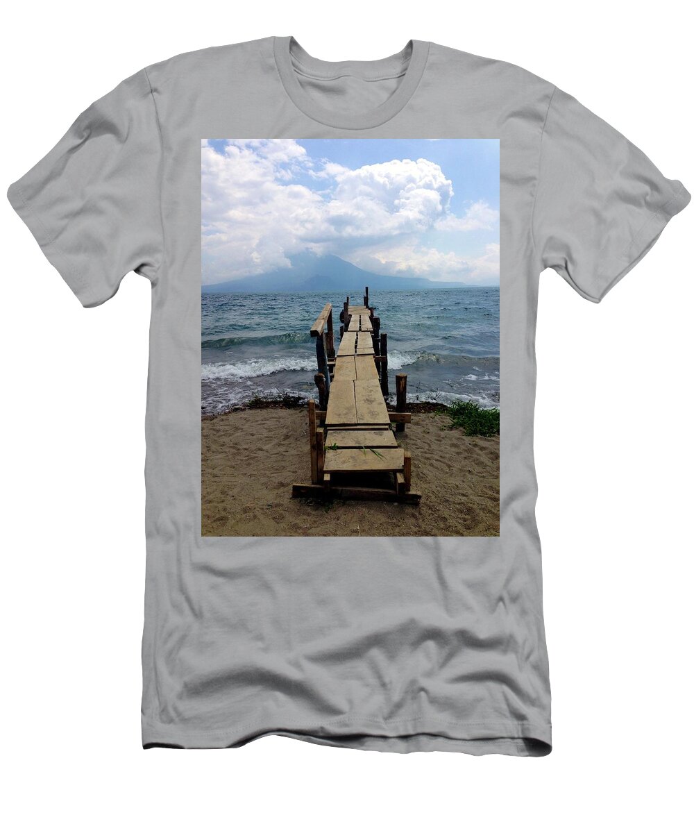 Guatemala T-Shirt featuring the photograph Lake Atitlan Dock #1 by Brian Eberly