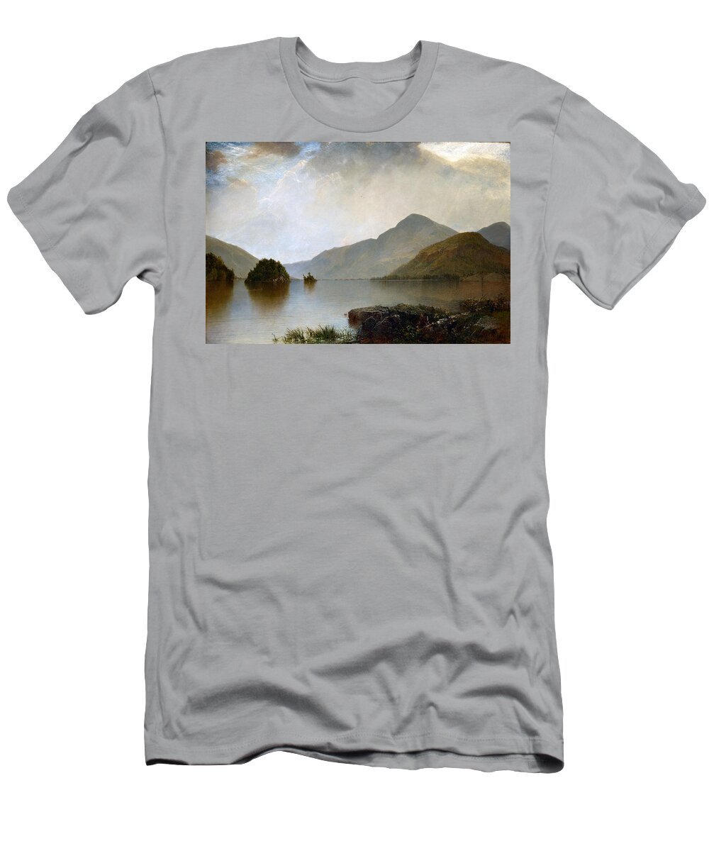 Seascape T-Shirt featuring the photograph Lake George #1 by John Frederick Kensett