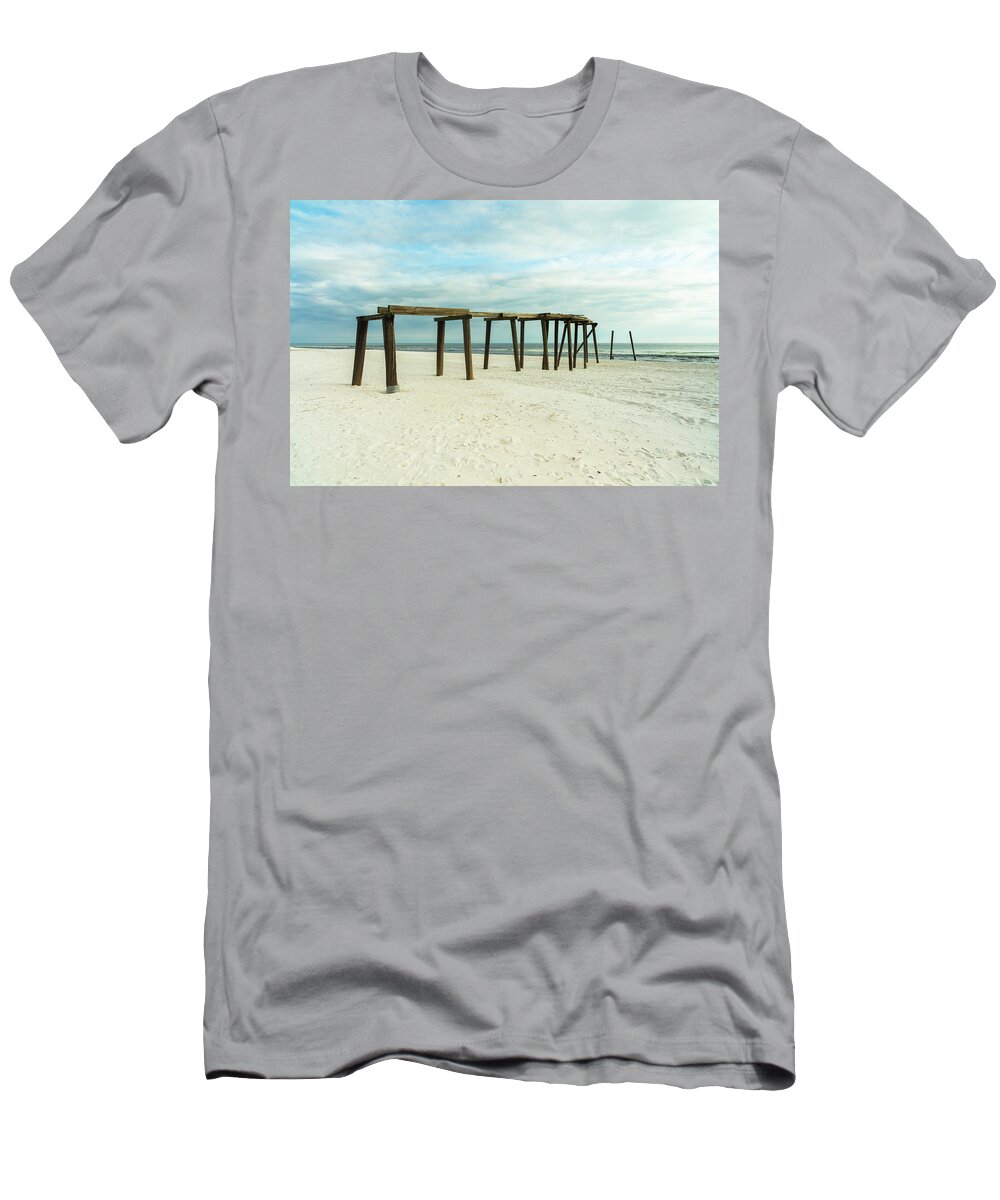 Gulf Of Mexico T-Shirt featuring the photograph Life of a Pier by Raul Rodriguez