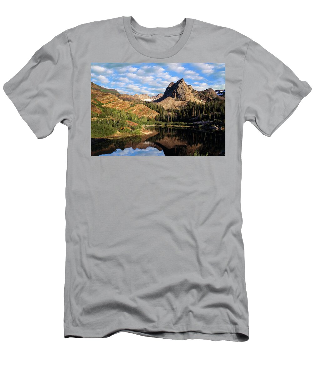 Lake T-Shirt featuring the photograph Peaceful Mountain Lake #2 by Douglas Pulsipher